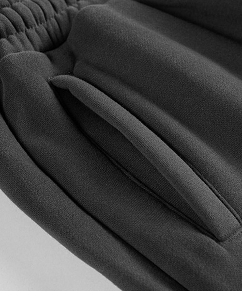 CORPUS TOKYO（コーパス トーキョー）の「【セットアップ対応】ヘムシュリンク裏起毛スウェットパンツ（スウェットパンツ・メンズ・ダークグレー/ヘザーグレー/ブラック/ホワイト・3/2/1/4）」の11枚目の写真