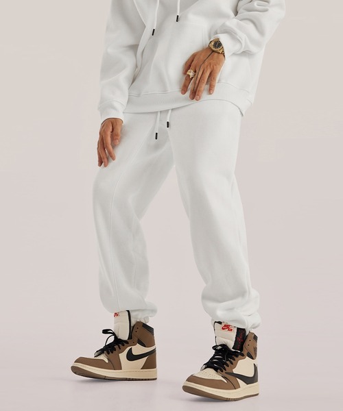 CORPUS TOKYO（コーパス トーキョー）の「【セットアップ対応】ヘムシュリンク裏起毛スウェットパンツ（スウェットパンツ・メンズ・ダークグレー/ヘザーグレー/ブラック/ホワイト・3/2/1/4）」の21枚目の写真