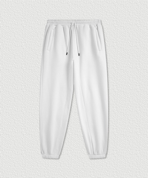 CORPUS TOKYO（コーパス トーキョー）の「【セットアップ対応】ヘムシュリンク裏起毛スウェットパンツ（スウェットパンツ・メンズ・ダークグレー/ヘザーグレー/ブラック/ホワイト・3/2/1/4）」の6枚目の写真