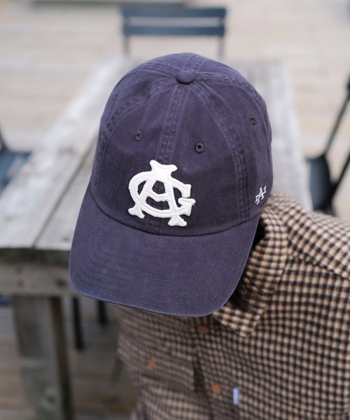 AMERICAN NEEDLE（アメリカンニードル）の「CAP/AMERICAN NEEDLE(アメリカンニードル) ARCHIVE - CHICAGO AMERICAN GIANTSシカゴアメリカンジャイアンツロゴ刺繍クラシックデザインベースボールキャップ（キャップ・メンズ・ネイビー・FREE）」の2枚目の写真