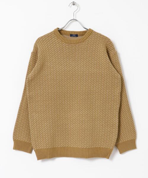 ITEMS URBANRESEARCH(アイテムズ アーバンリサーチ)の「マシンウォッシャブル バーズアイ クルーニット(ニット/セーター・メンズ・ベージュ/ネイビー/ブラック・MEDIUM/LARGE)」の10枚目の写真