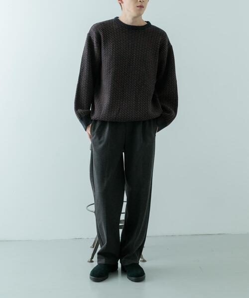 ITEMS URBANRESEARCH(アイテムズ アーバンリサーチ)の「マシンウォッシャブル バーズアイ クルーニット(ニット/セーター・メンズ・ベージュ/ネイビー/ブラック・MEDIUM/LARGE)」の19枚目の写真