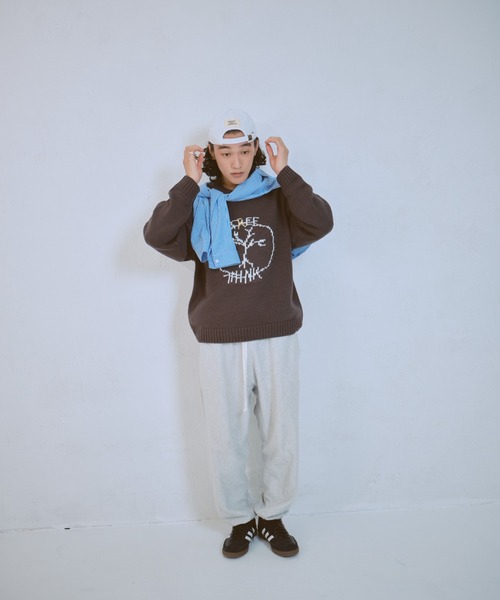 common gull products.（コモンガルプロダクツ）の「飼い慣らせない季節へのニット（ニット/セーター・レディース・チャコールグレー/グレー系/ブラウン系/ブルー系/ネイビー/イエロー系・SMALL/LARGE/MEDIUM）」の14枚目の写真