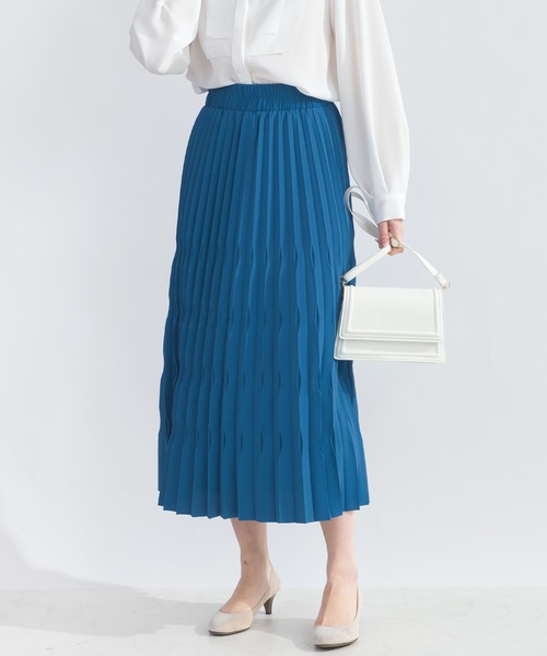 Lo-Fi（ローファイ）の「【WEB限定】【HANDWASHABLE】ダイヤプリーツスカート（スカート・レディース・ブルー/イエロー・M）」の6枚目の写真