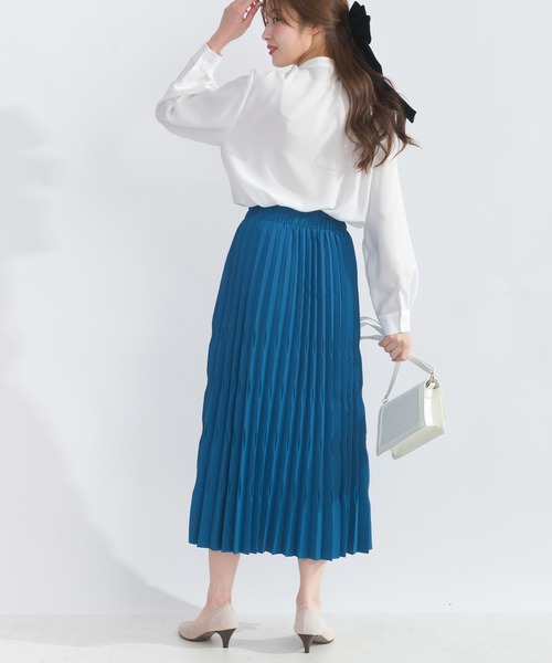 Lo-Fi（ローファイ）の「【WEB限定】【HANDWASHABLE】ダイヤプリーツスカート（スカート・レディース・ブルー/イエロー・M）」の9枚目の写真