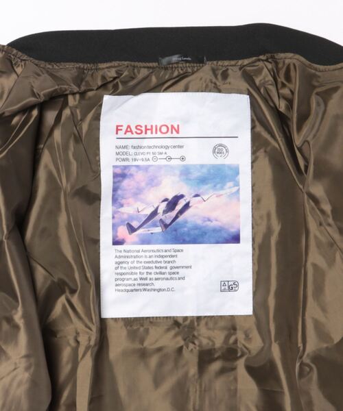 rovtski（ロフトスキー）の「Z)【BLINGLEADS】MA-1 ブルゾン（MA-1・メンズ・ブラック・FREE）」の4枚目の写真