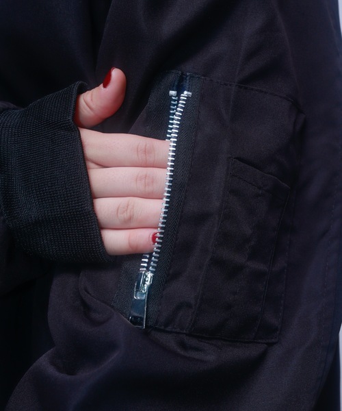 rovtski（ロフトスキー）の「Z)【BLINGLEADS】MA-1 ブルゾン（MA-1・メンズ・ブラック・FREE）」の17枚目の写真