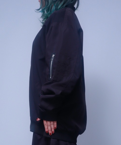 rovtski（ロフトスキー）の「Z)【BLINGLEADS】MA-1 ブルゾン（MA-1・メンズ・ブラック・FREE）」の13枚目の写真