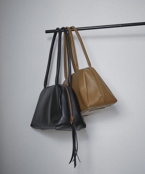 ■ADAM ET ROPE' ロペ おむすびバッグ キャメルブラウン 美品 □ADAM ET ROPE' ロペ おむすびバッグ キャメルブラウン 美品