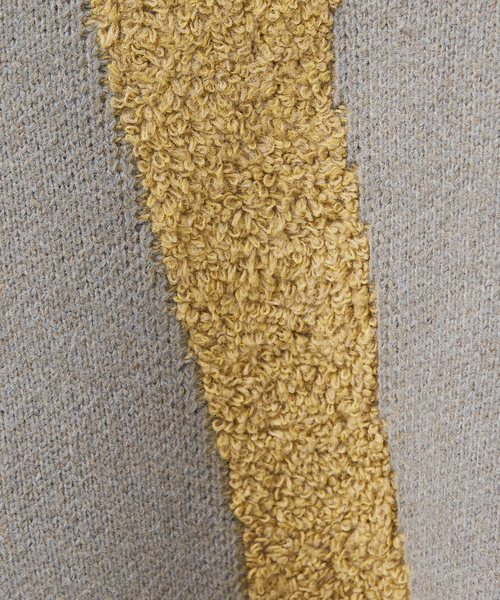 AH ABAHOUSE（エーエイチアバハウス）の「【AH ABAHOUSE】ゼブラジャガード ニット / セーター（ニット/セーター・メンズ・ブラック/ネイビー/グレー・46/48）」の11枚目の写真