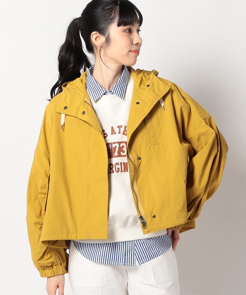 Grand PARK（グランドパーク）の「ボリューム袖ショートパーカージャケット（ブルゾン・レディース・カーキ/マスタード/ベージュ・FREE）」の3枚目の写真