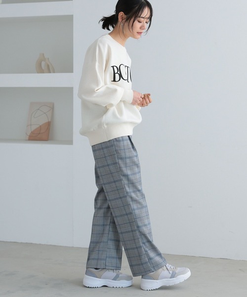 n'OrLABEL（ノアールレーベル）の「『ストレートチェックパンツ』（その他パンツ・レディース・ベージュ/グレー・1/2）」の21枚目の写真