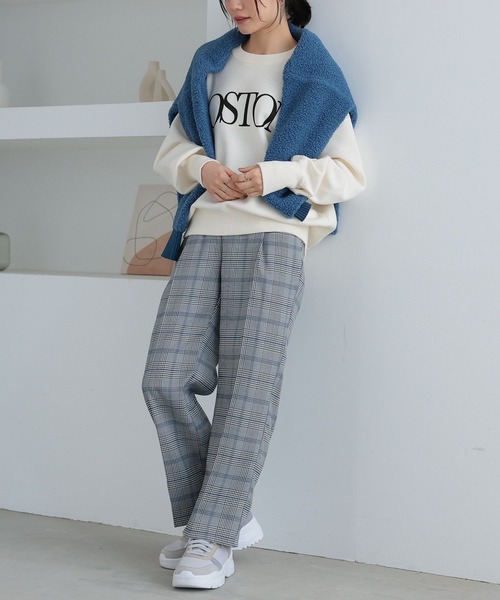 n'OrLABEL（ノアールレーベル）の「『ストレートチェックパンツ』（その他パンツ・レディース・ベージュ/グレー・1/2）」の22枚目の写真