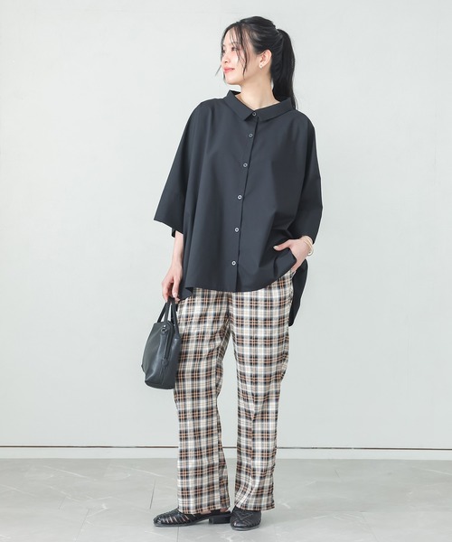 n'OrLABEL（ノアールレーベル）の「『ストレートチェックパンツ』（その他パンツ・レディース・ベージュ/グレー・1/2）」の17枚目の写真