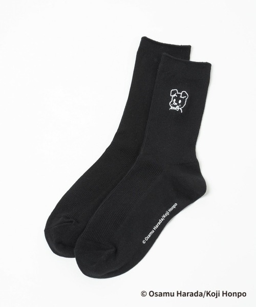 LEPSIM（レプシィム）の「【OSAMU GOODS×LEPSIM】アソートソックス　251603（ソックス/靴下・レディース・アイボリー/ホワイト×ブラック/ブラック/チャコールグレー/グリーン/レッド・ONE SIZE）」の3枚目の写真