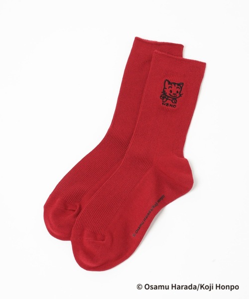 LEPSIM（レプシィム）の「【OSAMU GOODS×LEPSIM】アソートソックス　251603（ソックス/靴下・レディース・アイボリー/ホワイト×ブラック/ブラック/チャコールグレー/グリーン/レッド・ONE SIZE）」の6枚目の写真