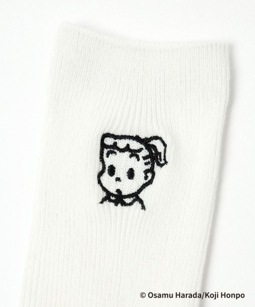 LEPSIM（レプシィム）の「【OSAMU GOODS×LEPSIM】アソートソックス　251603（ソックス/靴下・レディース・アイボリー/ホワイト×ブラック/ブラック/チャコールグレー/グリーン/レッド・ONE SIZE）」の9枚目の写真