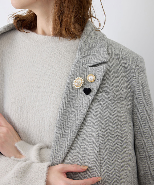 ROPE' PICNIC（ロペピクニック）の「ボタンピンブローチセット（ブローチ/コサージュ・レディース・ゴールド/ゴールド系その他・FREE）」の4枚目の写真