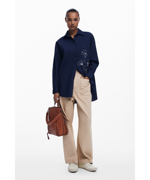 Desigual（デシグアル）の「ステッチディテール PUミニバックパック（バックパック/リュック・レディース・ブラウン・FREE）」の2枚目の写真