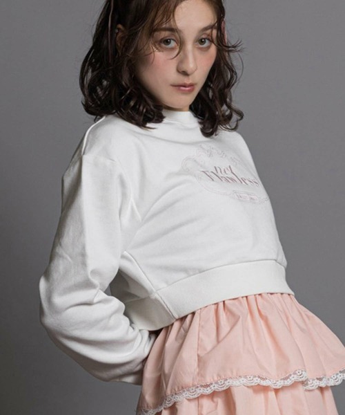 【not Flawless/ノットフロウレス】ロゴショートスウェット（スウェット）｜not Flawless（ノットフロウレス）