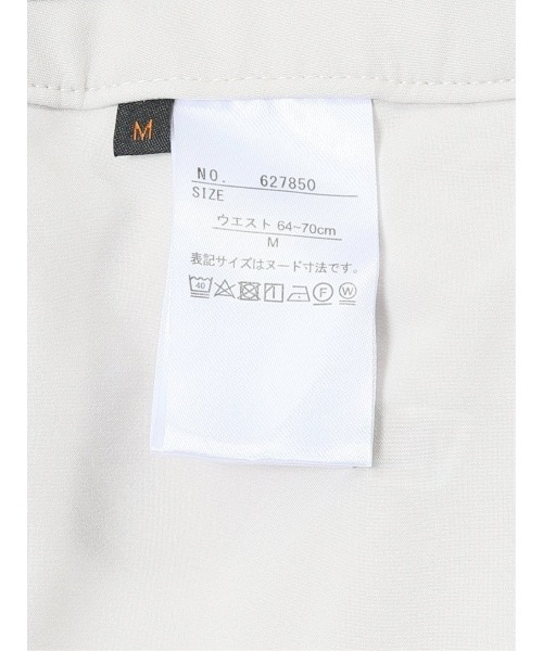 m.f.editorial(エムエフエディトリアル)の「【ストレッチ ウォッシャブル】m.f.エディトリアルレディース ワイドパンツ ライトグレー(セットアップ可能)(スーツパンツ・レディース・ライトグレー・S/MEDIUM/LARGE/X-LARGE)」の6枚目の写真