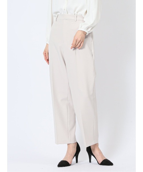 m.f.editorial(エムエフエディトリアル)の「【ストレッチ ウォッシャブル】m.f.エディトリアルレディース ワイドパンツ ライトグレー(セットアップ可能)(スーツパンツ・レディース・ライトグレー・S/MEDIUM/LARGE/X-LARGE)」の12枚目の写真