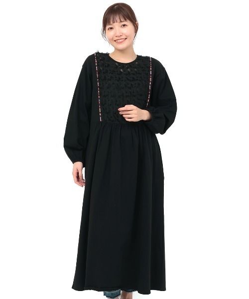 チチカカ(チチカカ)の「フリンジジャカードワンピース(ワンピース・レディース・グリーン/ブラック・FREE)」の14枚目の写真