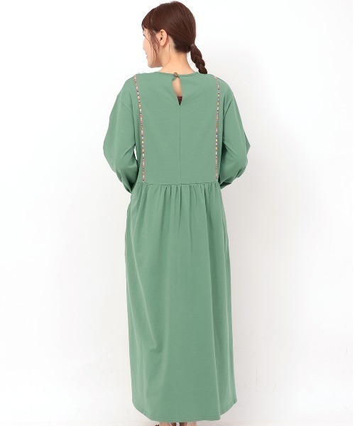 チチカカ(チチカカ)の「フリンジジャカードワンピース(ワンピース・レディース・グリーン/ブラック・FREE)」の11枚目の写真