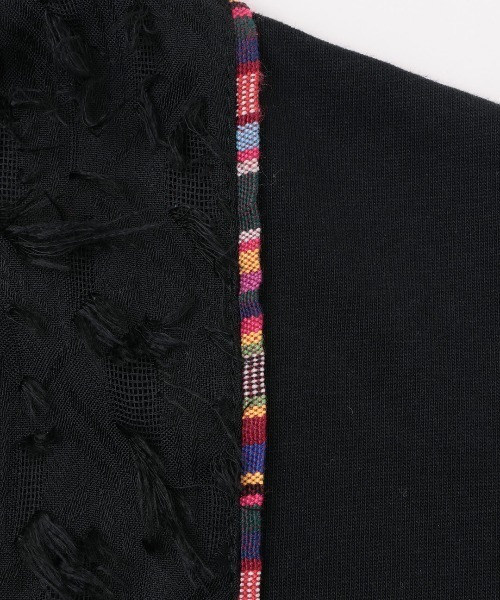 チチカカ(チチカカ)の「フリンジジャカードワンピース(ワンピース・レディース・グリーン/ブラック・FREE)」の7枚目の写真