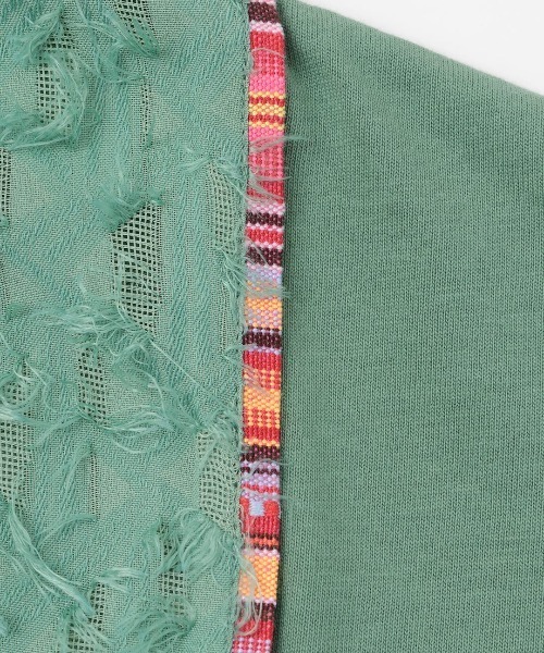 チチカカ(チチカカ)の「フリンジジャカードワンピース(ワンピース・レディース・グリーン/ブラック・FREE)」の6枚目の写真