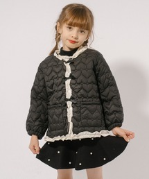 URBAN CHERRY（アーバンチェリー）の「ハートキルティングフロントレースジャケット（ブルゾン・キッズ）」