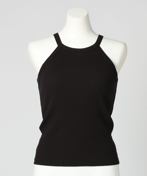 bijorie(ビジュリィ)の「【bijorie】カップ付きホルターネックアメスリ/NEW BASIC 25SS(キャミソール・レディース・ブラック/カーキ/サックスブルー/オフホワイト・MEDIUM/LARGE/LG)」の7枚目の写真