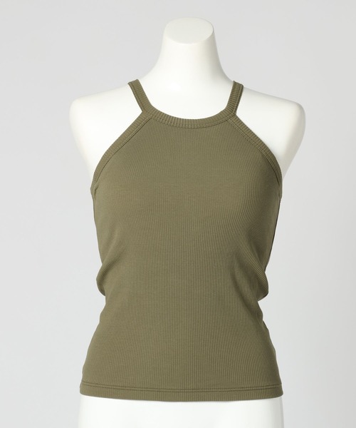 bijorie(ビジュリィ)の「【bijorie】カップ付きホルターネックアメスリ/NEW BASIC 25SS(キャミソール・レディース・ブラック/カーキ/サックスブルー/オフホワイト・MEDIUM/LARGE/LG)」の8枚目の写真