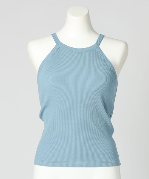 bijorie(ビジュリィ)の「【bijorie】カップ付きホルターネックアメスリ/NEW BASIC 25SS(キャミソール・レディース・ブラック/カーキ/サックスブルー/オフホワイト・MEDIUM/LARGE/LG)」の9枚目の写真