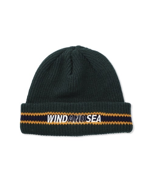 WIND AND SEA（ウィンダンシー）の「SEA LOGO LINE KNIT CAP