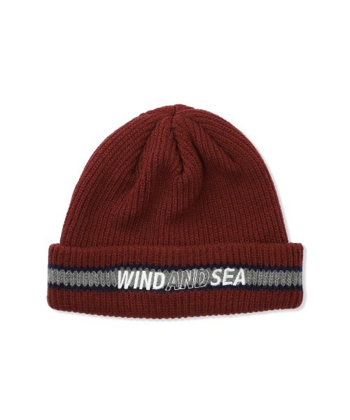 WIND AND SEA（ウィンダンシー）の「SEA LOGO LINE KNIT CAP