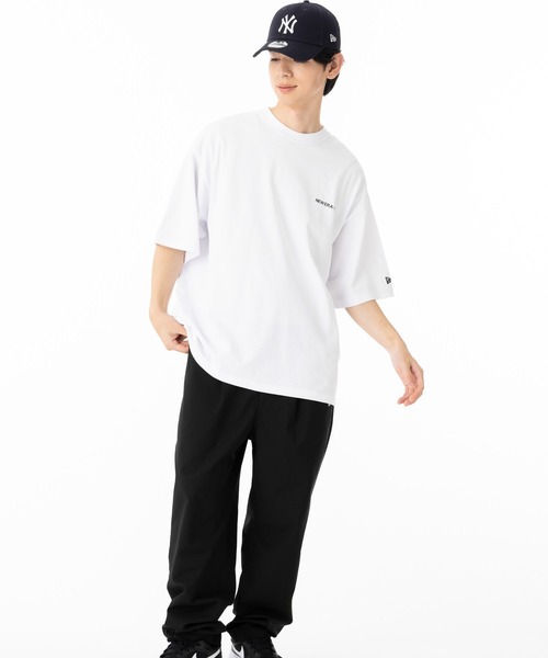 NEW ERA(ニューエラ)の「ニューエラ 半袖Tシャツ オーバーサイズ コットン(Tシャツ/カットソー・メンズ・ブラウン/ホワイト/ブラック/ベージュ・M/S/L/XL/XXL)」の9枚目の写真