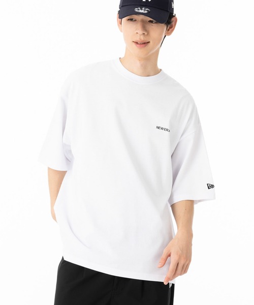NEW ERA(ニューエラ)の「ニューエラ 半袖Tシャツ オーバーサイズ コットン(Tシャツ/カットソー・メンズ・ブラウン/ホワイト/ブラック/ベージュ・M/S/L/XL/XXL)」の5枚目の写真