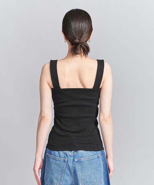 BEAUTY&YOUTH UNITED ARROWS（ビューティーアンドユースユナイテッドアローズ）の「コットンブレンド ベア タンクトップ（Tシャツ/カットソー・レディース・ホワイト/ライトピンク/ブラック/ナチュラル/ダークブラウン/クリーム・FREE）」の14枚目の写真