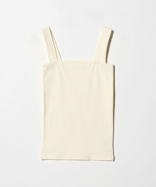 BEAUTY&YOUTH UNITED ARROWS（ビューティーアンドユースユナイテッドアローズ）の「コットンブレンド ベア タンクトップ（Tシャツ/カットソー・レディース・ホワイト/ライトピンク/ブラック/ナチュラル/ダークブラウン/クリーム・FREE）」の12枚目の写真