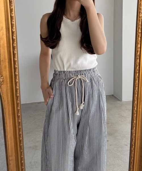 セール】ストライプワイドパンツ（その他パンツ）｜callautia