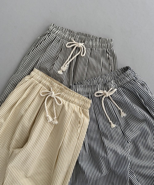 a+ koloni ★ストライプ ワイドパンツ JUNOAH｜callautia ストライプワイドパンツ | Rakuten Fashion
