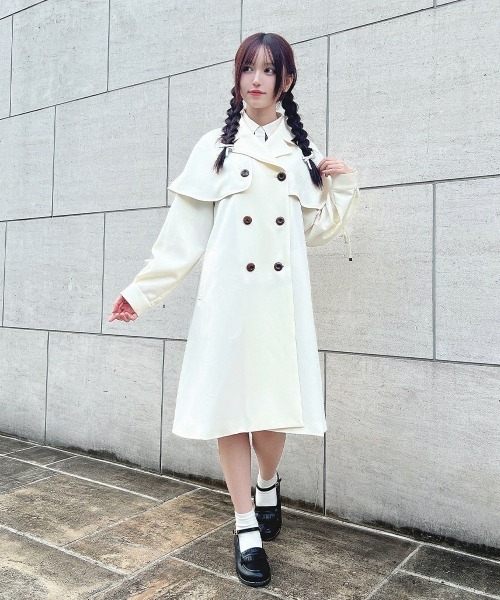 F i.n.t（フィント）の「セーラーカラートレンチコート/F i.n.t