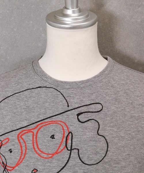 STUDIO PICONE(スタジオピッコーネ)の「線画イラスト冷感Tシャツ(Tシャツ/カットソー・レディース・ブラック/ブラウン/ホワイト/ライトグレー・LL/M/L)」の9枚目の写真