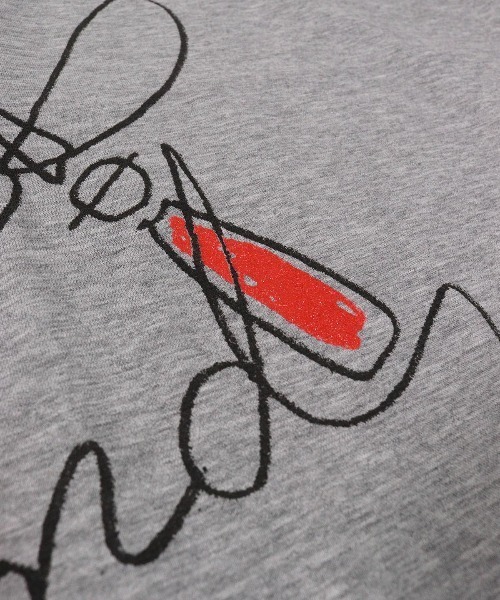 STUDIO PICONE(スタジオピッコーネ)の「線画イラスト冷感Tシャツ(Tシャツ/カットソー・レディース・ブラック/ブラウン/ホワイト/ライトグレー・LL/M/L)」の11枚目の写真