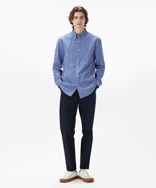 TOMMY HILFIGER（トミーヒルフィガー）の「ポプリンデュオストライプシャツ（シャツ/ブラウス・メンズ・ブルー・LARGE/MEDIUM/SMALL/X-LARGE）」の3枚目の写真