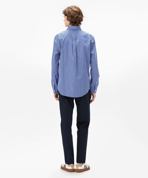 TOMMY HILFIGER（トミーヒルフィガー）の「ポプリンデュオストライプシャツ（シャツ/ブラウス・メンズ・ブルー・LARGE/MEDIUM/SMALL/X-LARGE）」の2枚目の写真