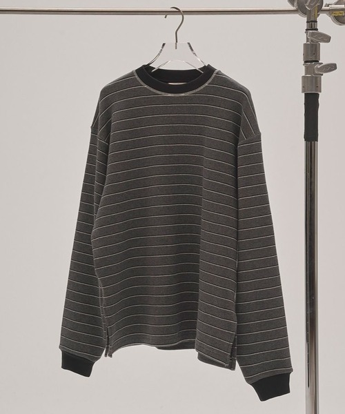 TODAYFUL（トゥデイフル）の「【TODAYFUL/トゥデイフル】Border Long T-shirts/ボーダーロングTシャツ/ロンT（Tシャツ/カットソー・レディース・チョコ/チャコールグレー・FREE）」の12枚目の写真