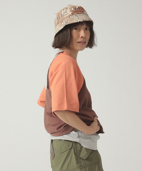 SCREEN STARS（スクリーンスターズ）の「【別注】SCREEN STARS / 2トーン ラグラン Tシャツ（Tシャツ/カットソー・レディース・ブラック/ネイビー/ブラウン・ONE SIZE）」の8枚目の写真