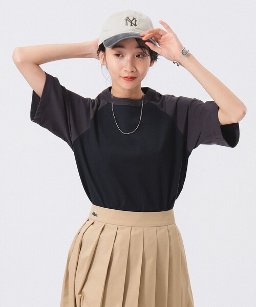 SCREEN STARS（スクリーンスターズ）の「【別注】SCREEN STARS / 2トーン ラグラン Tシャツ（Tシャツ/カットソー・レディース・ブラック/ネイビー/ブラウン・ONE SIZE）」の10枚目の写真